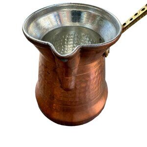 Hammered Copper Turkish Coffee Pot Small Saucepan